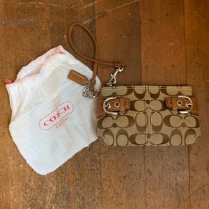 COACH wristlet clutch